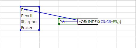 Excel – Check to see if a value exists in a list?