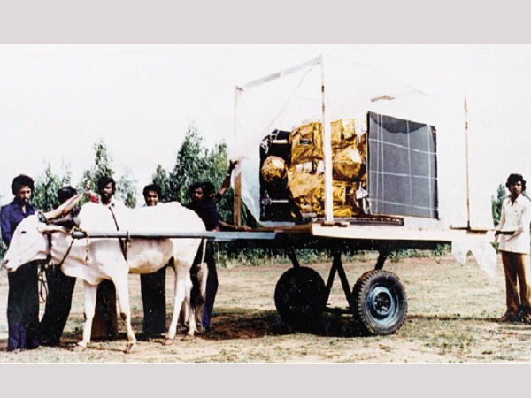 In 1980s ISRO scientists used bullock carts to carry satellite